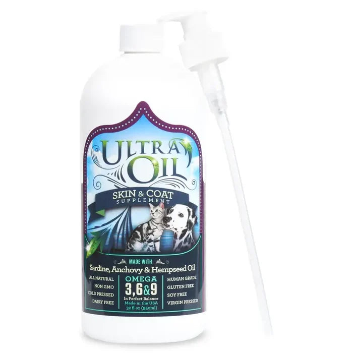 Ultra Oil For Pets - Skin & Coat Supplement - Dog.Dog.Cat.