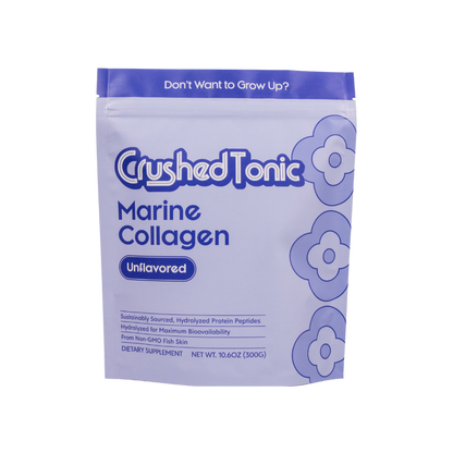 Package of Crushed Tonic Marine Collagen on a white background