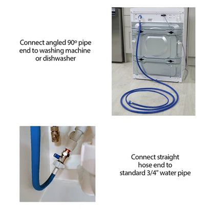 Universal Dishwasher and Washing Machine Cold Water Fill Inlet Pipe Feed Hose (1.5m)