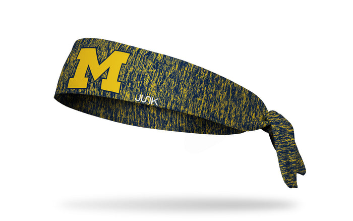 University of Michigan: Maize Logo Heathered Flex Tie Headband - View 1