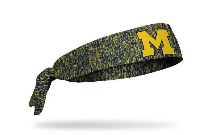 University of Michigan: Maize Logo Heathered Flex Tie Headband - View 2