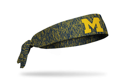 University of Michigan: Maize Logo Heathered Flex Tie Headband - View 2