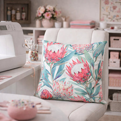 Urban Style Cushion | Bold Protea Print | 45x45cm