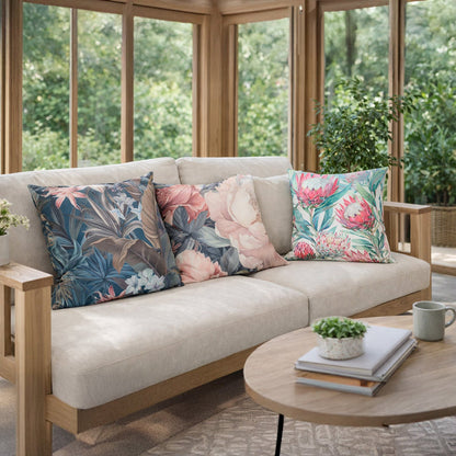 Urban Style Cushion | Bold Protea Print | 45x45cm