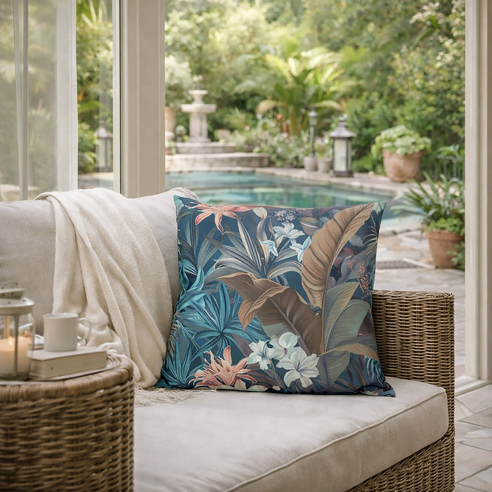 Urban Style Decorative Dark Jungle Lounge Cushion | 45x45cm