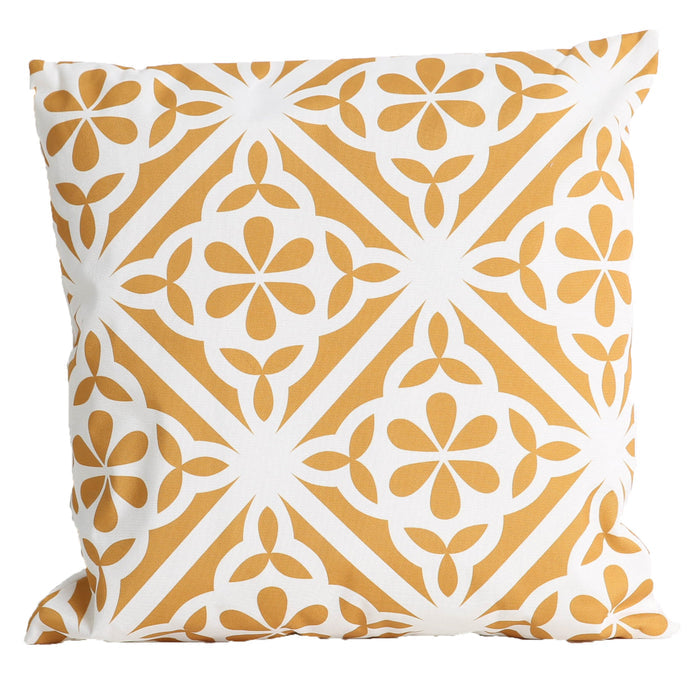 Urban Style Decorative Mustard Tiles Lounge Cushion | 45x45cm