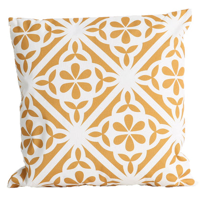 Urban Style Decorative Mustard Tiles Lounge Cushion | 45x45cm