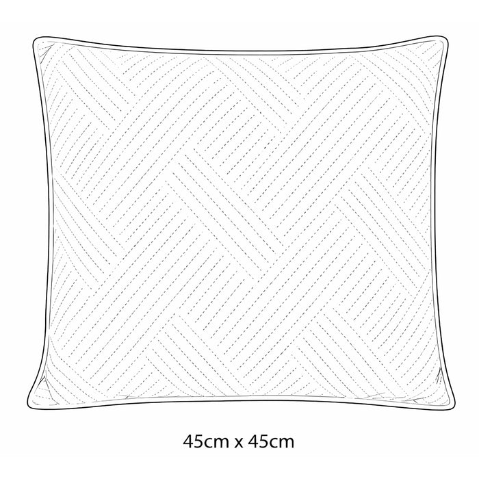 Urban Style Decorative Taupe Lines Lounge Cushion | 45x45cm