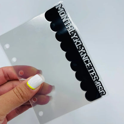 Varsity Letter Dividers - TOP TABS