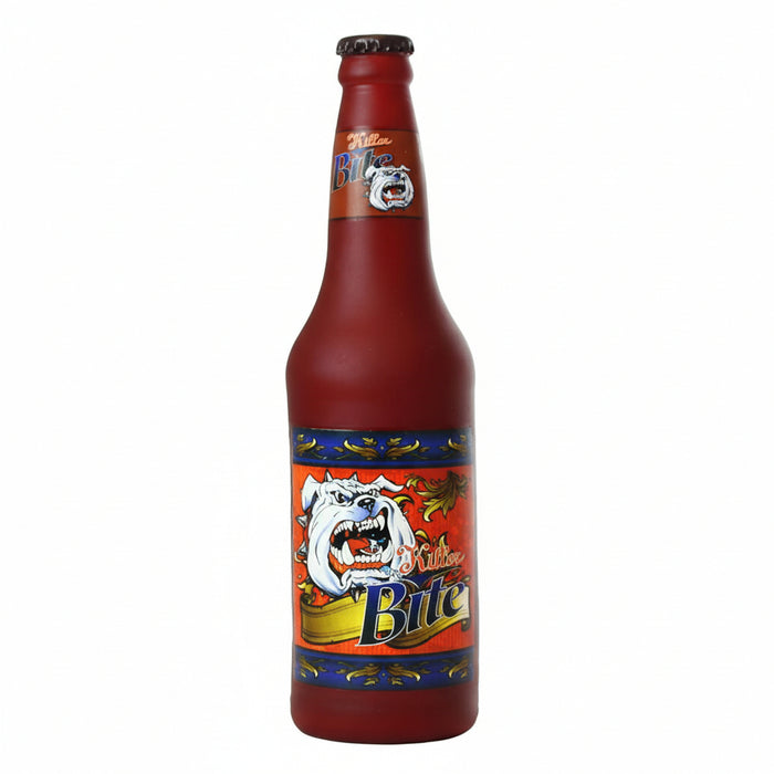 VIP Silly Squeaker Beer Bottles Dog Toy - Durable, Strong Novelty Play Toy - Dog.Dog.Cat.
