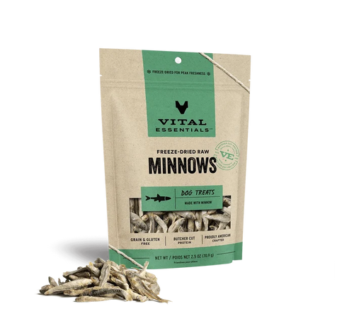 Vital Essentials Treats - Minnows - Various Sizes Available - Dog.Dog.Cat.
