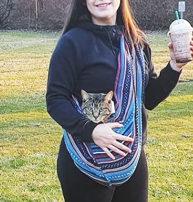 Walking Palm - Dog Sling - Beach House Woven - Dog.Dog.Cat.