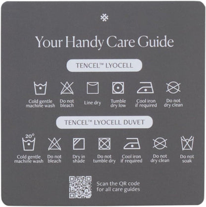 Weavve Home Lyocell Duvet Cover Queen Size Midnight Blue