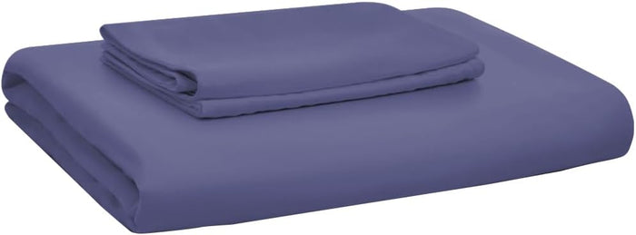 Weavve Home Lyocell Fitted Sheet Set Queen Size Midnight Blue