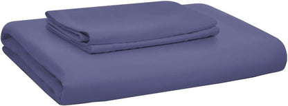Weavve Home Lyocell Fitted Sheet Set Queen Size Midnight Blue