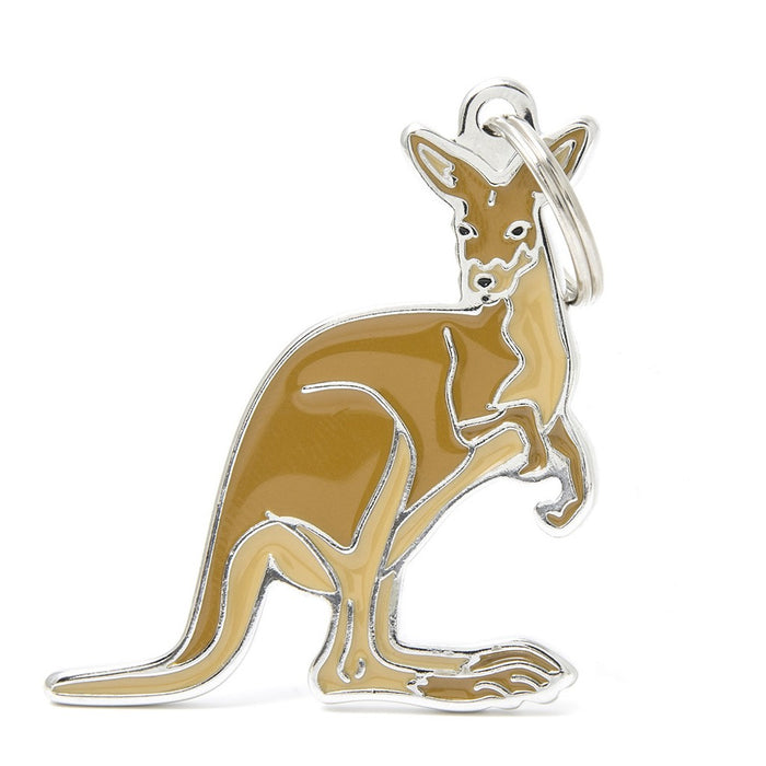 Wild Kangaroo ID Tag - MyFamily - Dog.Dog.Cat.