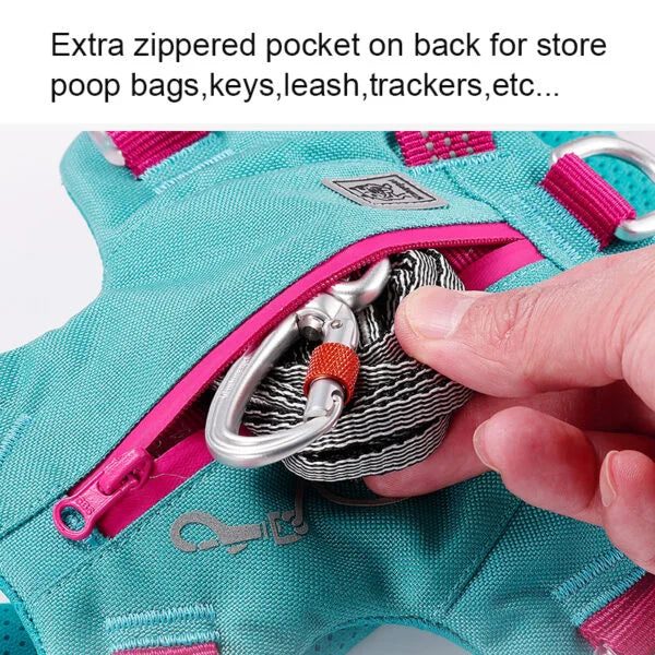 Winhyepet Dog Harness Escape Proof with Zippered Pocket - YH1811 - Dog.Dog.Cat.
