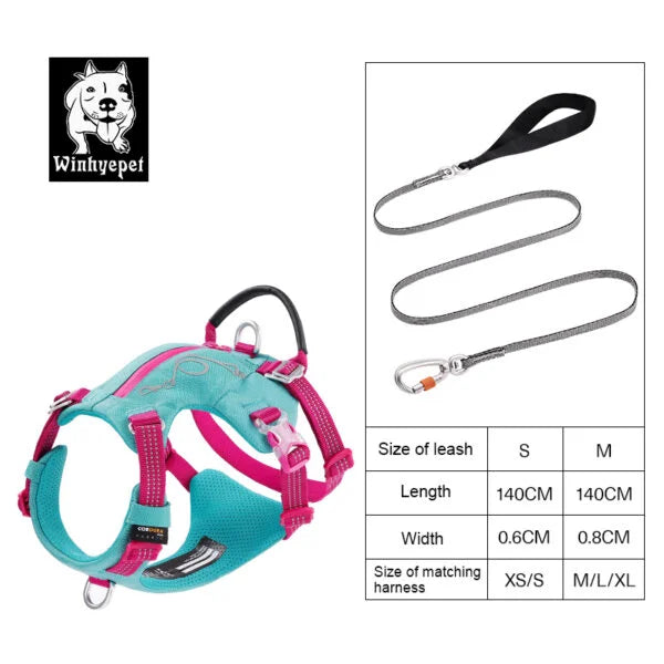Winhyepet Dog Harness Escape Proof with Zippered Pocket - YH1811 - Dog.Dog.Cat.