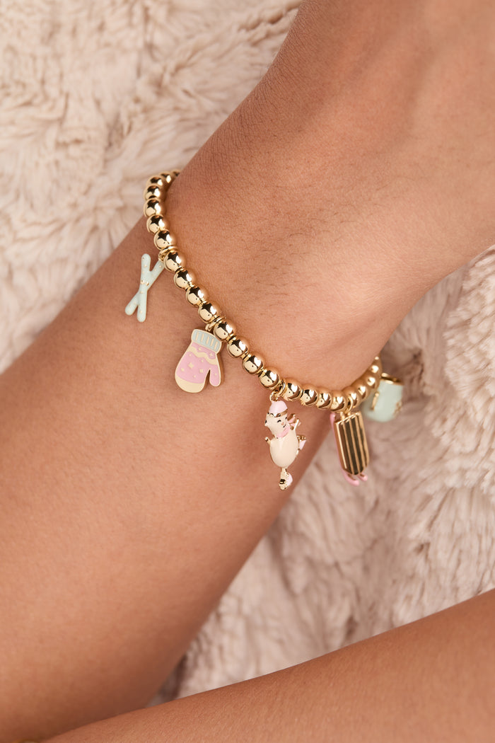 Winter Wonderland Multi Charm Bolo Bracelet