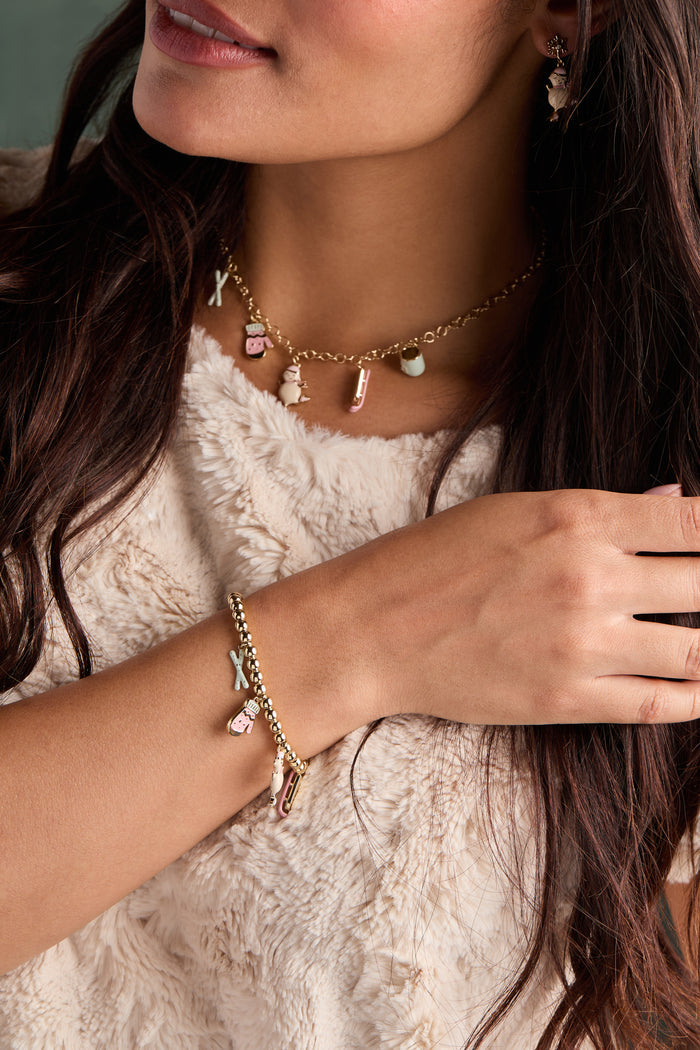 Winter Wonderland Multi Charm Bolo Bracelet