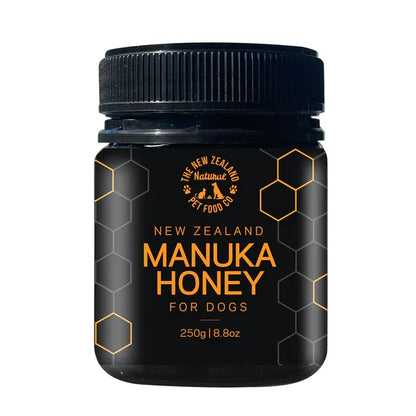 WOOF Manuka Honey Dog Treats - Premium New Zealand Raw Honey Treats for Dogs (8.8 oz) - Dog.Dog.Cat.