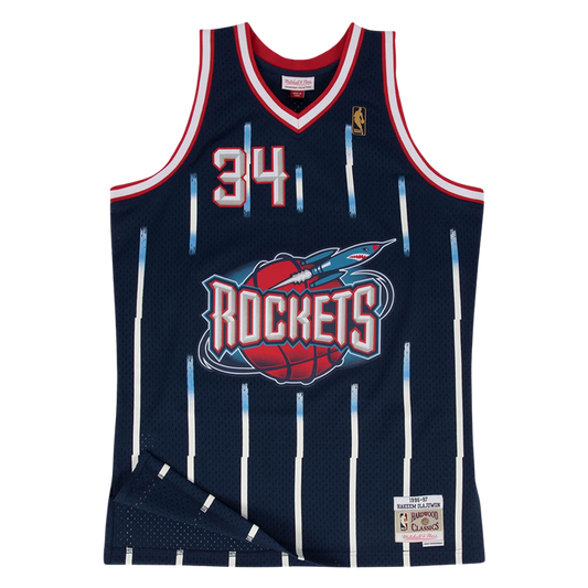 Youth Houston Rockets Mitchell & Ness Hakeem Olajuwon HWC 1996-97 Swingman Jersey
