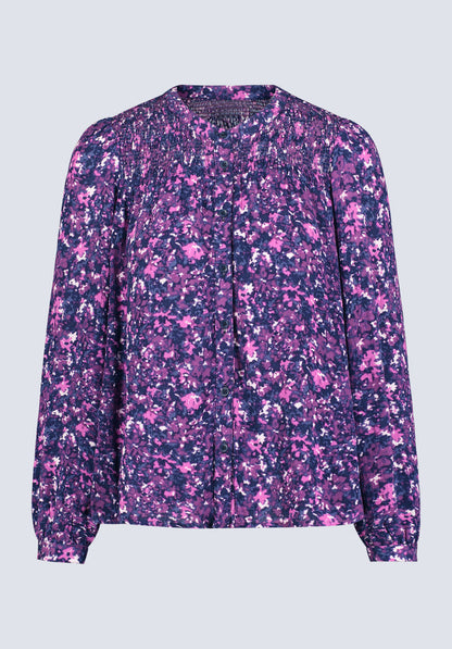Buffalo Women Shirts Purple Woven Woven Long Sleeve Long-Sleeve Button-Front